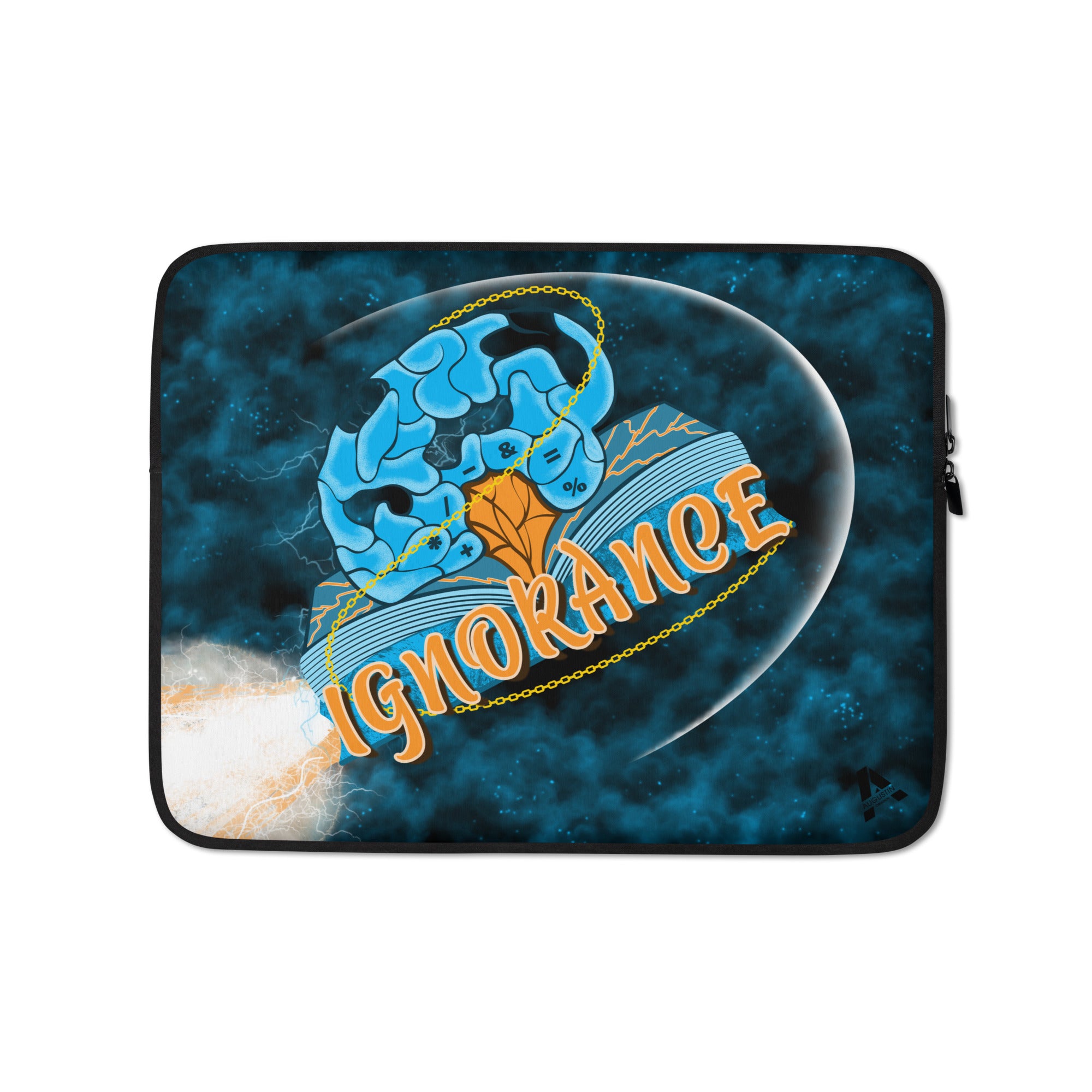 Housse ordinateur portable - Navette Ignorance - Cyan