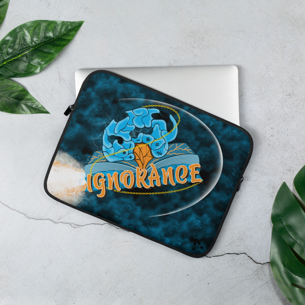 Laptop sleeve - Shuttle Ignorance - Cyan