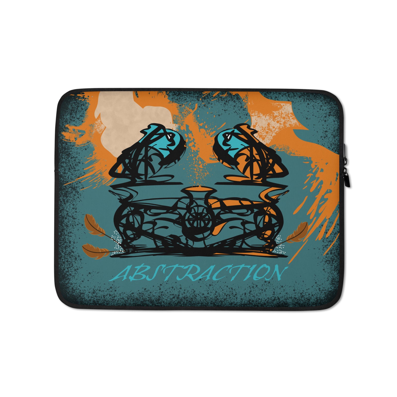 Housse ordinateur portable - Abstraction 1 - Mandarine