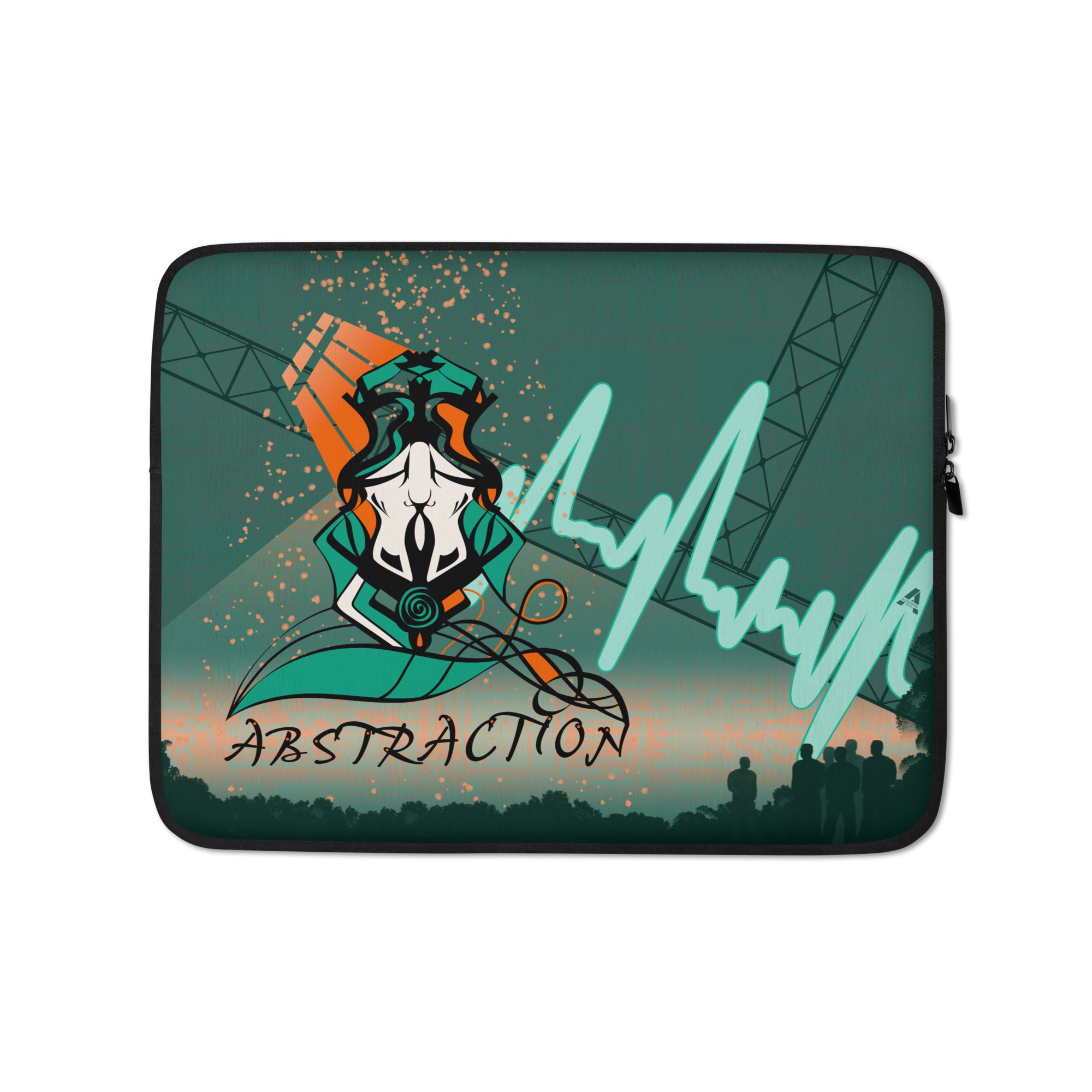 Laptop sleeve - Abstraction 2 - Emerald