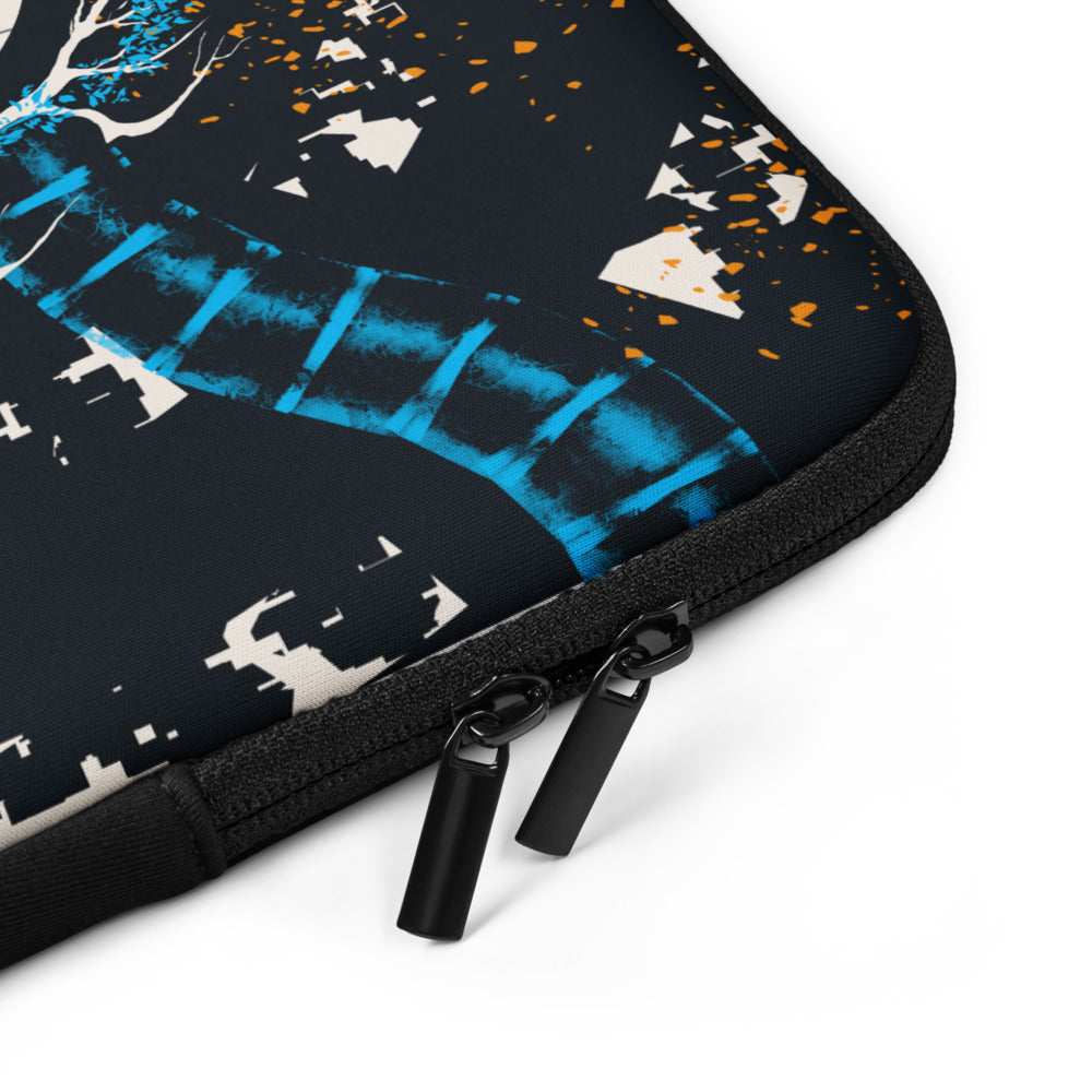 Laptop sleeve - Ignorance - Cyan/Payne Gray