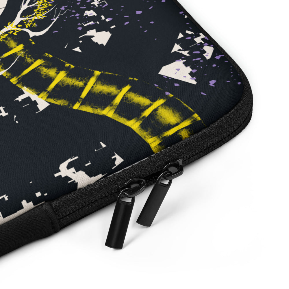 Laptop sleeve - Ignorance - Sun yellow/Payne gray