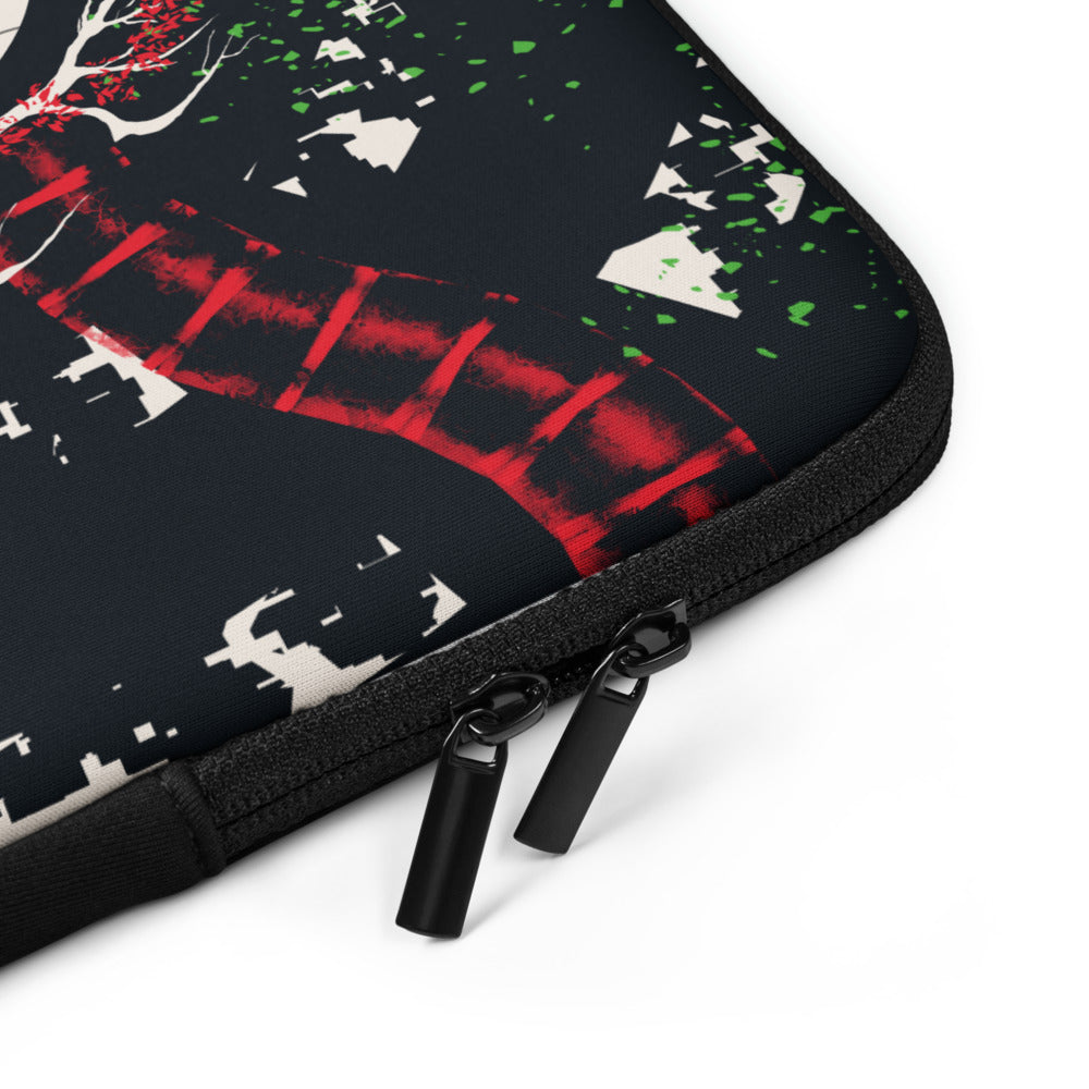 Laptop sleeve - Ignorance - Scarlet/Payne Gray