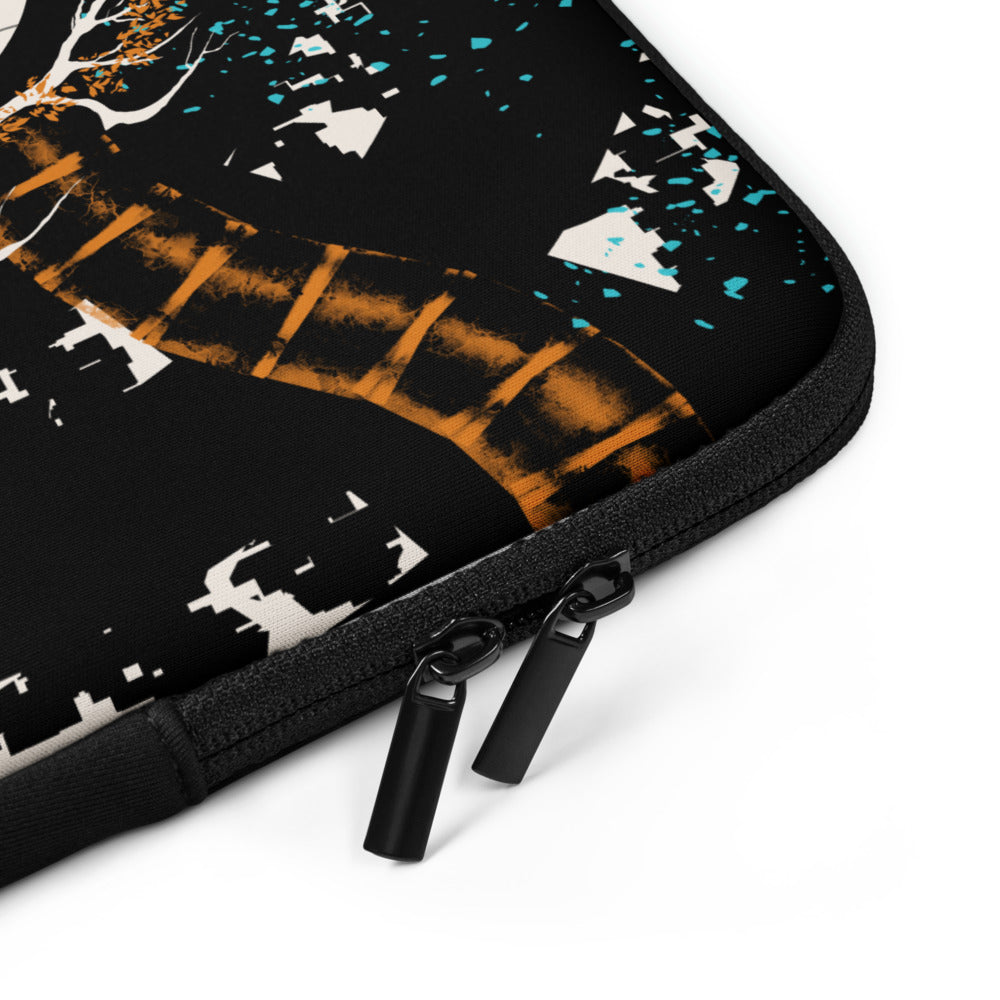 Laptop sleeve - Ignorance - Mandarin/Black