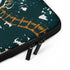 Laptop sleeve - Ignorance - Mandarin/Dark Emerald