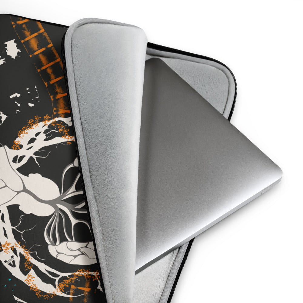 Laptop sleeve - Ignorance - Mandarin/Dark Gray