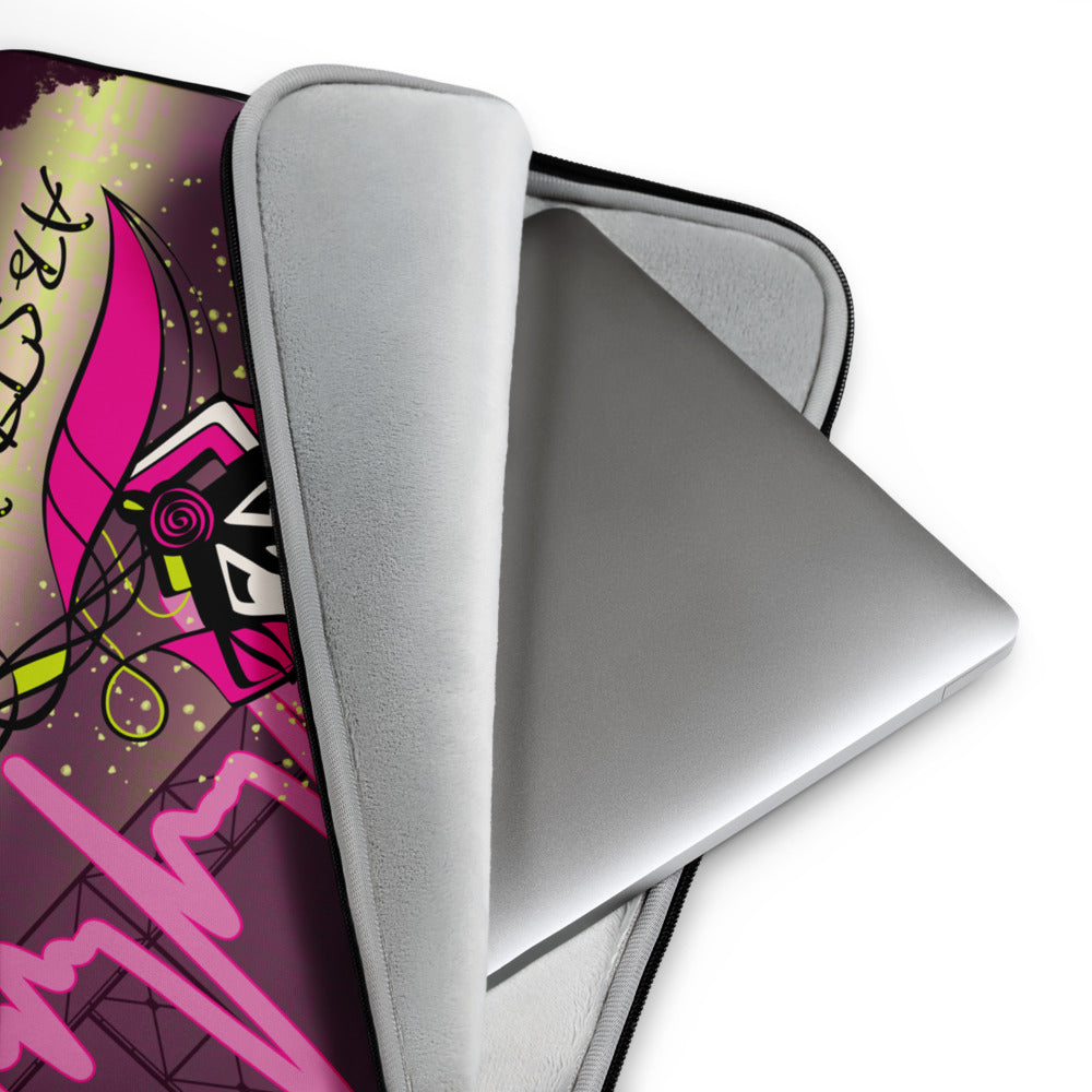 Laptop sleeve - Abstraction 2 - Magenta