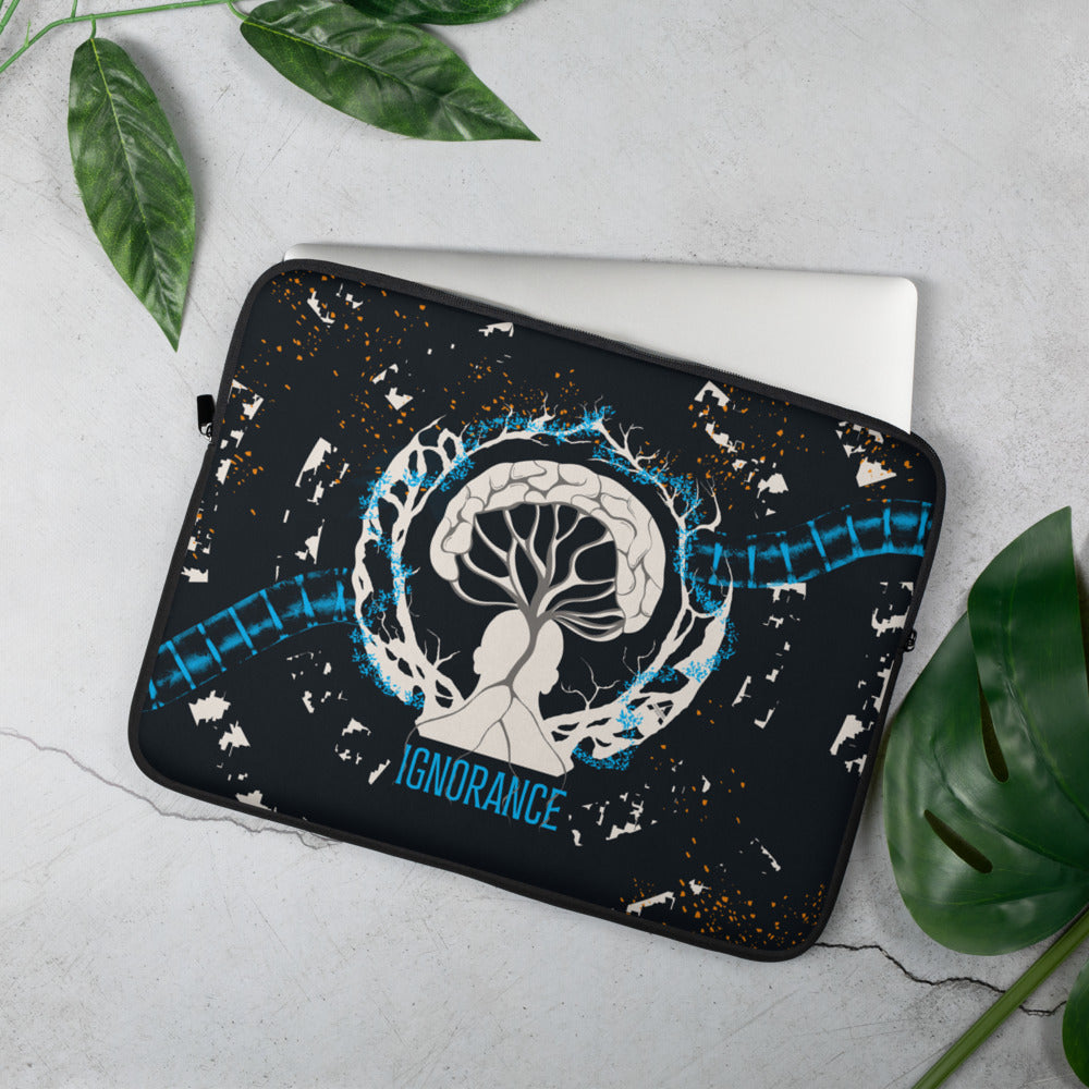 Laptop sleeve - Ignorance - Cyan/Payne Gray