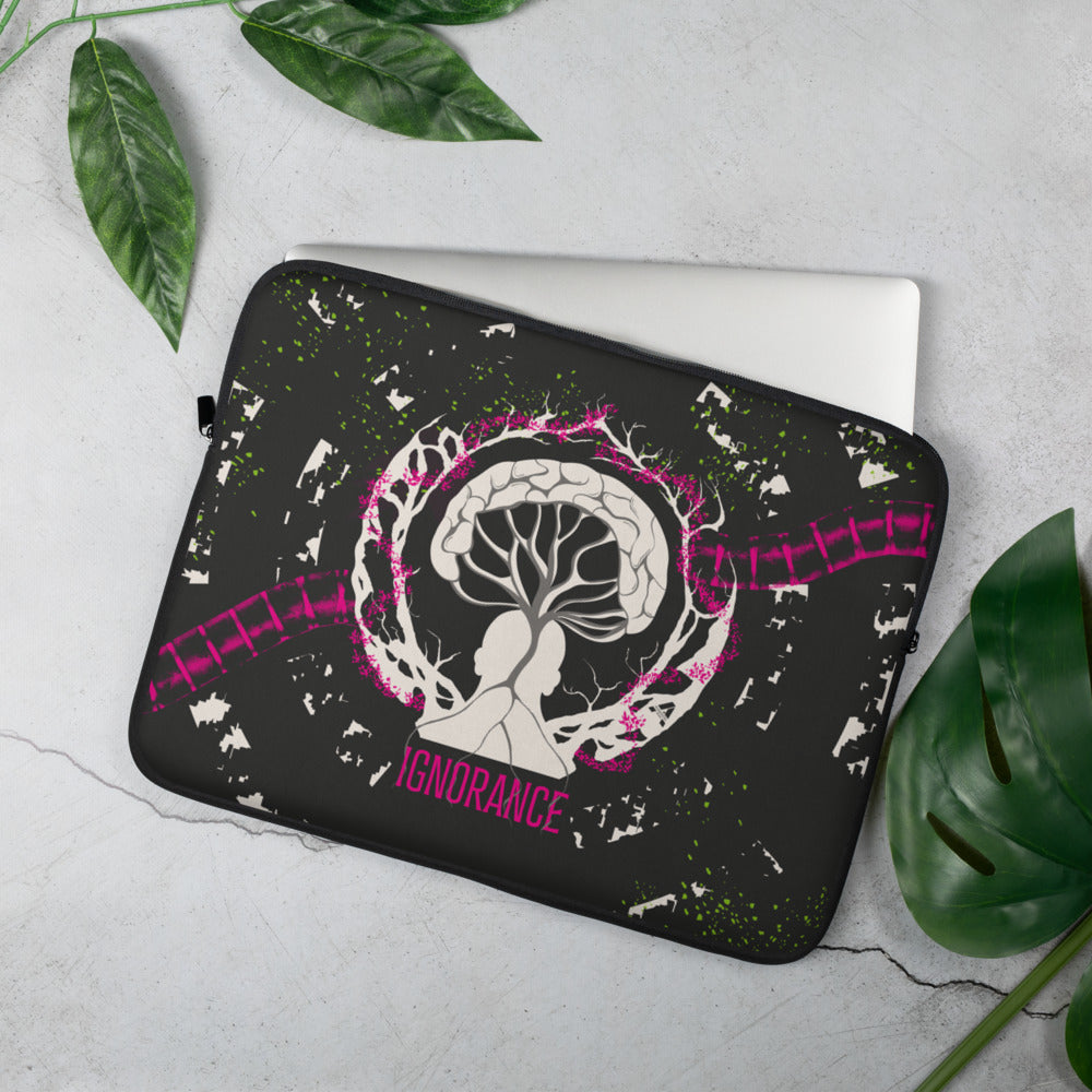 Laptop sleeve - Ignorance - Magenta/Dark Gray