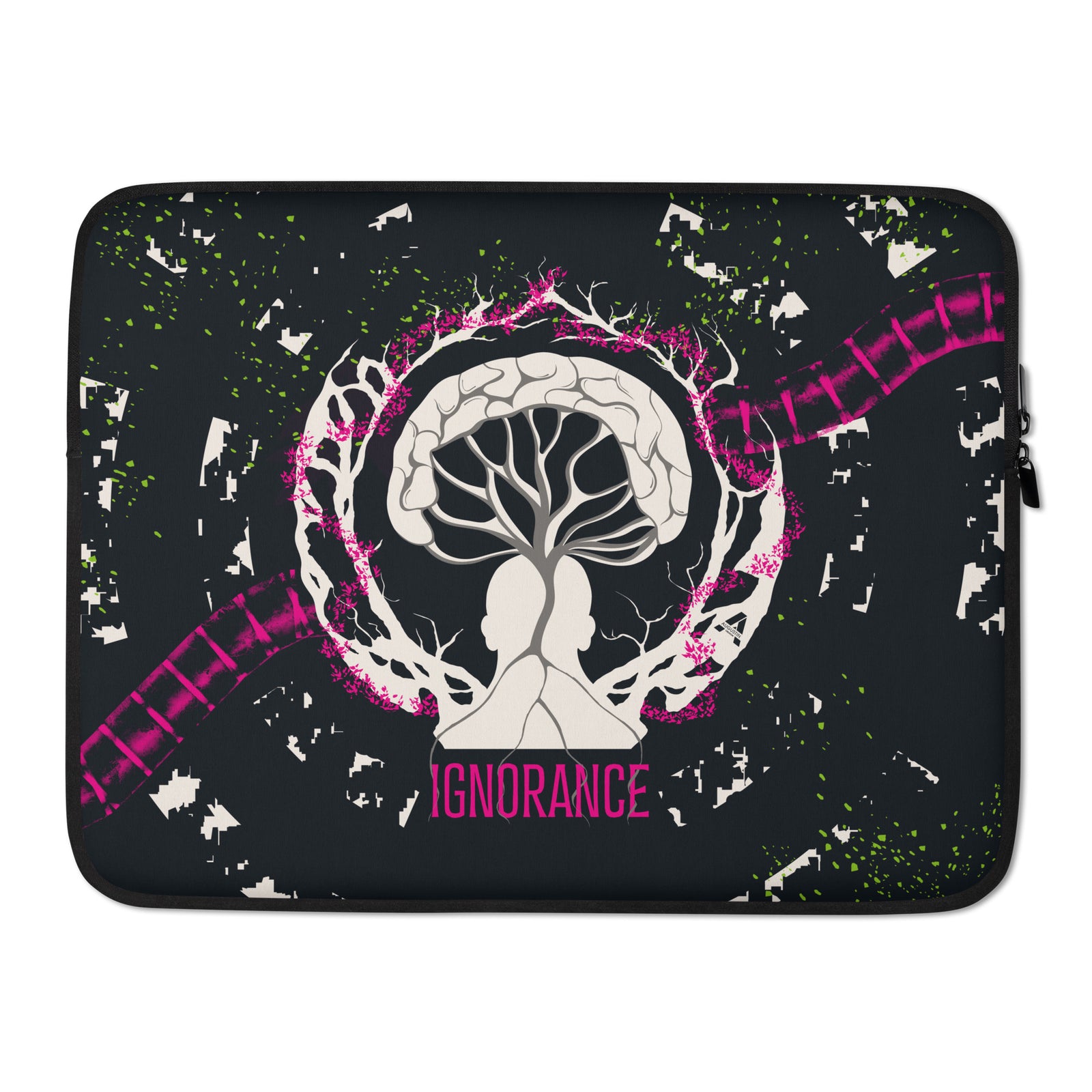 Laptop sleeve - Ignorance - Magenta/Payne Gray