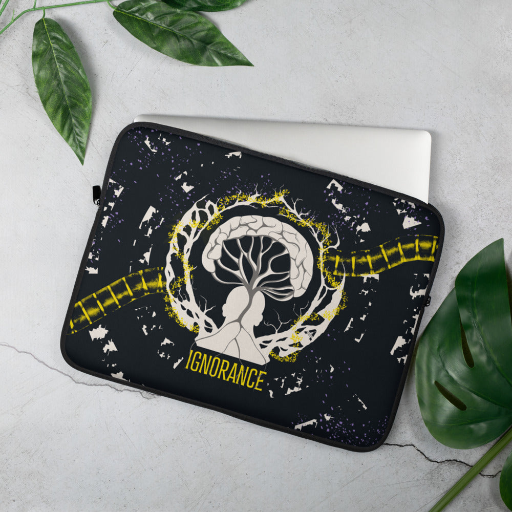 Laptop sleeve - Ignorance - Sun yellow/Payne gray