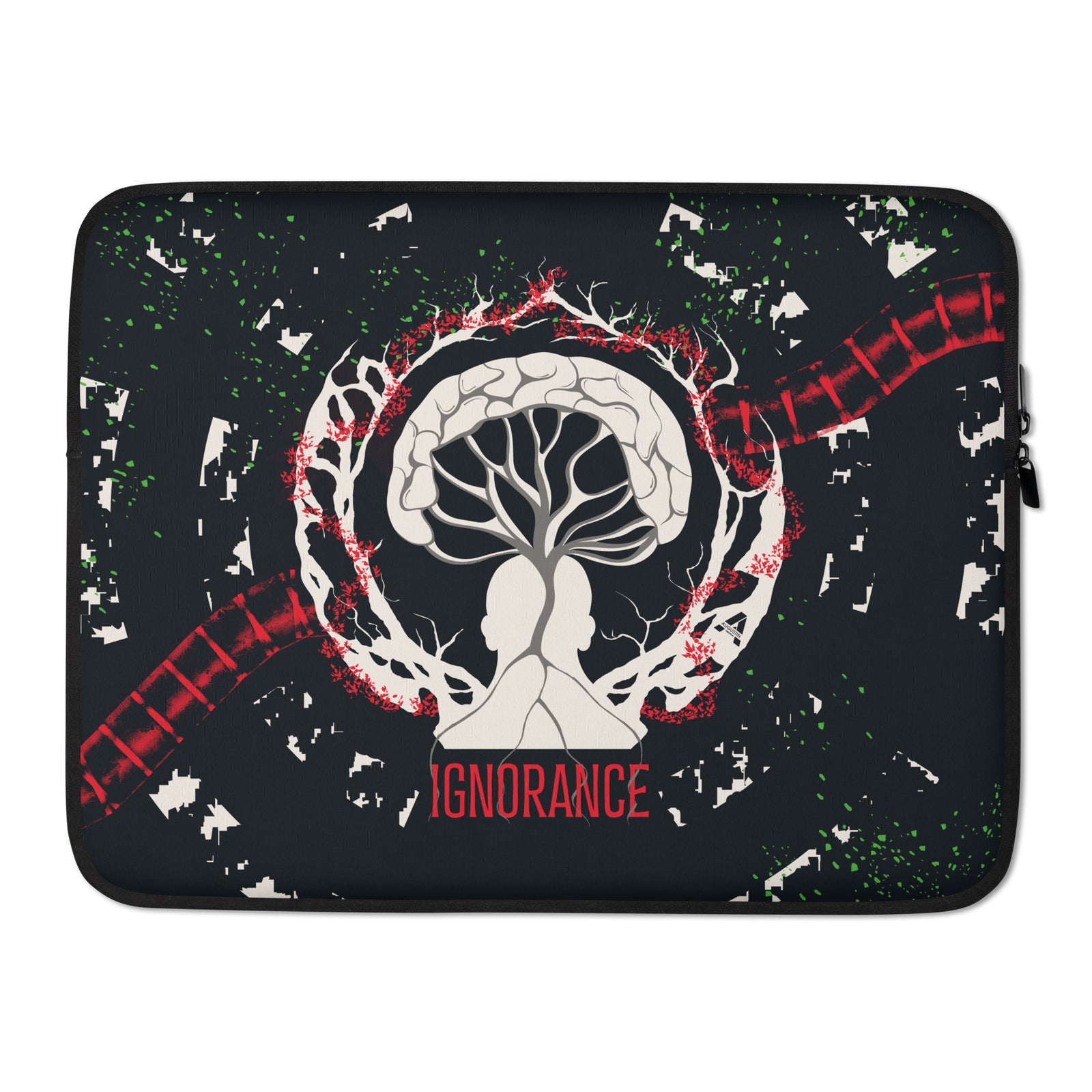 Laptop sleeve - Ignorance - Scarlet/Payne Gray