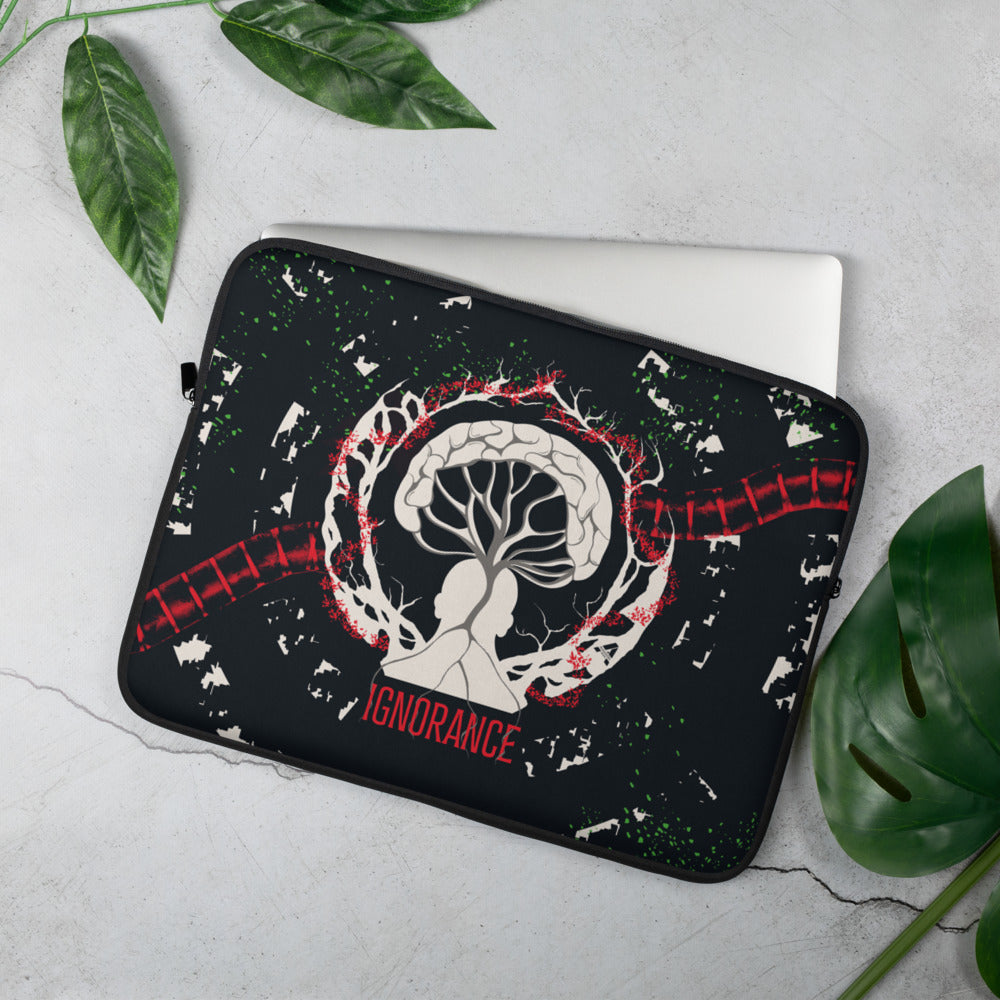 Laptop sleeve - Ignorance - Scarlet/Payne Gray