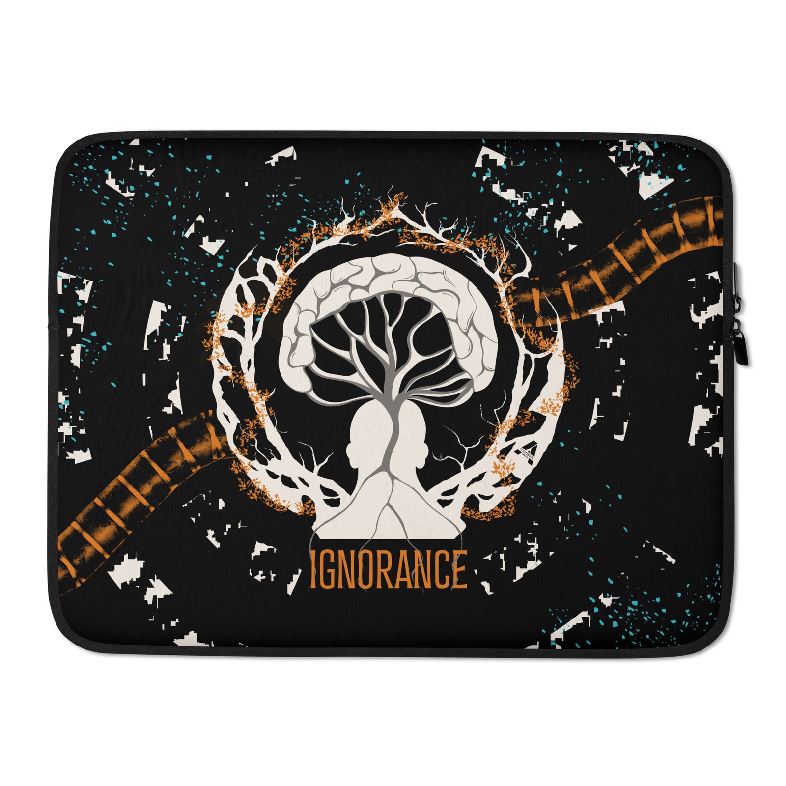 Housse ordinateur portable - Ignorance - Mandarine/Black