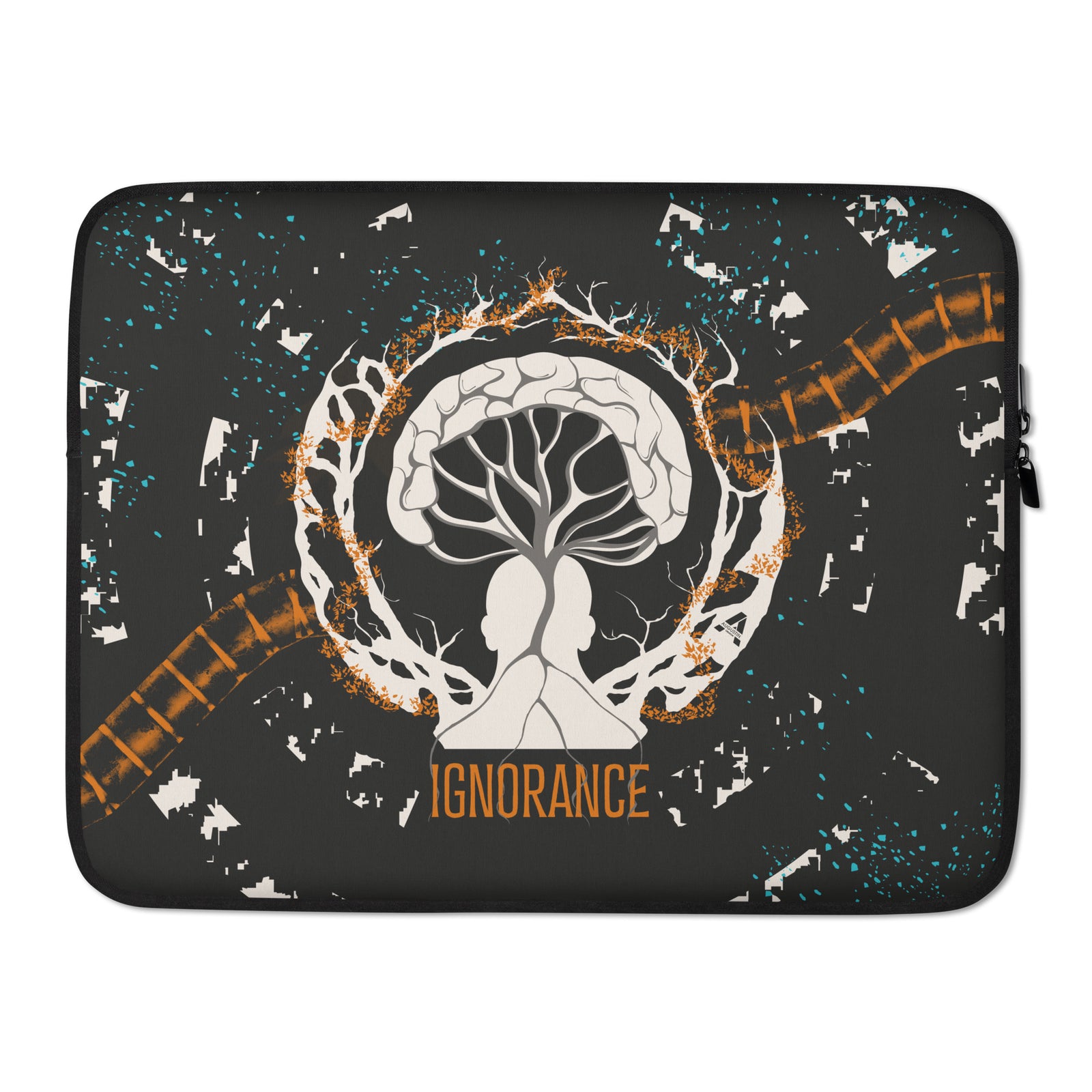 Housse ordinateur portable - Ignorance - Mandarine/Dark Grey