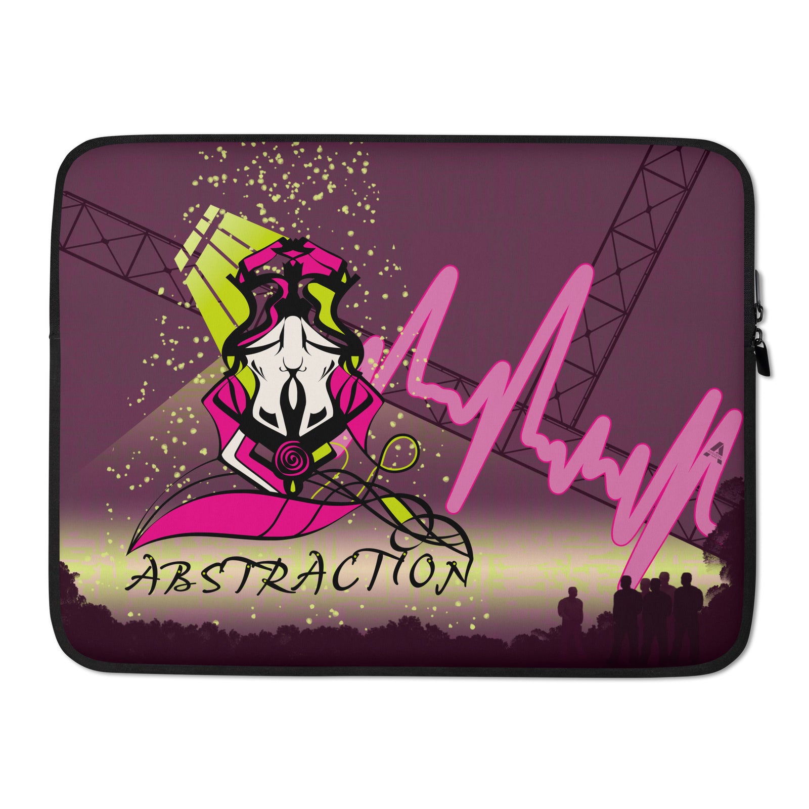 Laptop sleeve - Abstraction 2 - Magenta