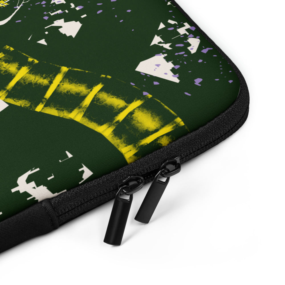 Laptop sleeve - Ignorance - Sun Yellow/Dark Green