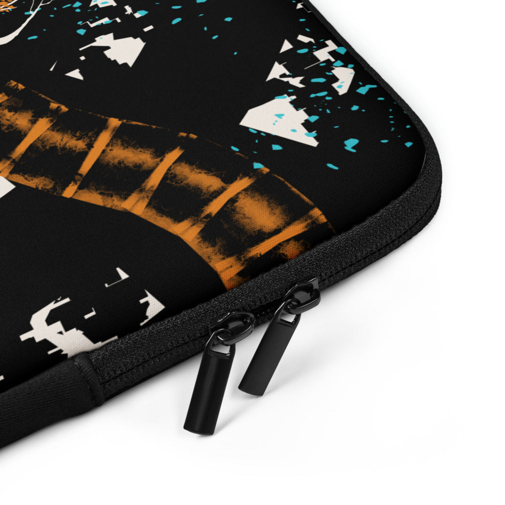 Laptop sleeve - Ignorance - Mandarin/Black