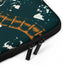 Laptop sleeve - Ignorance - Mandarin/Dark Emerald