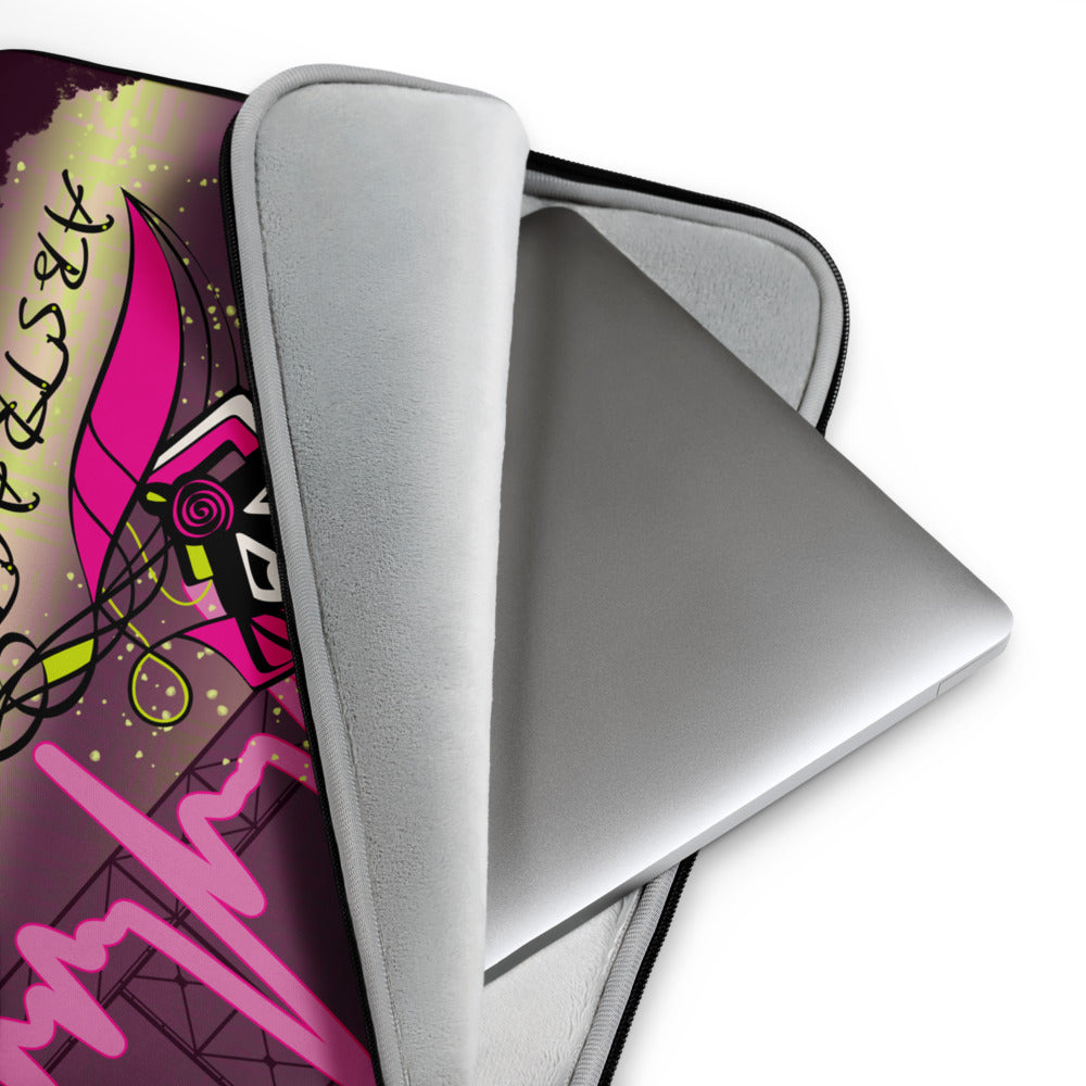 Laptop sleeve - Abstraction 2 - Magenta