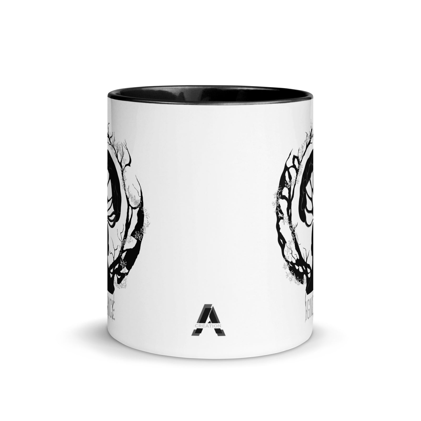 Mug en céramique - 325 ml - Ignorance - Intérieur noir