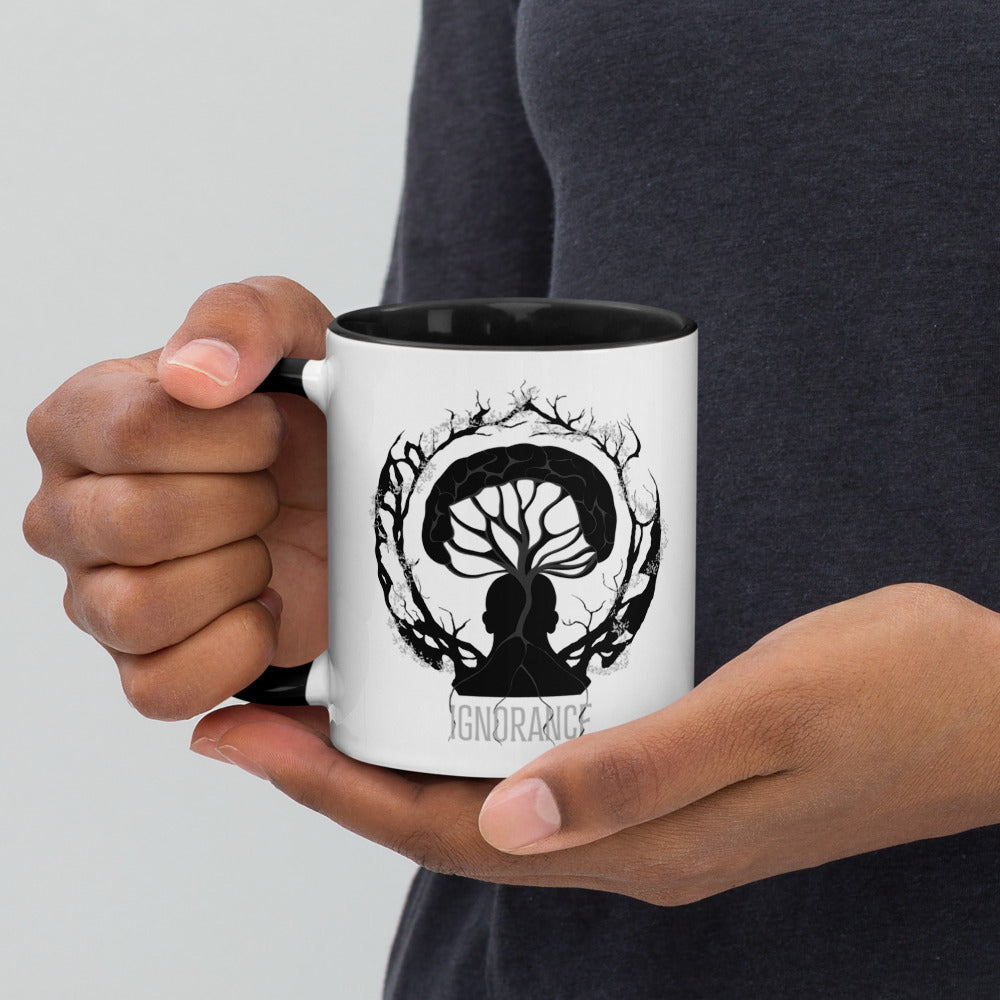 Mug en céramique - 325 ml - Ignorance - Intérieur noir