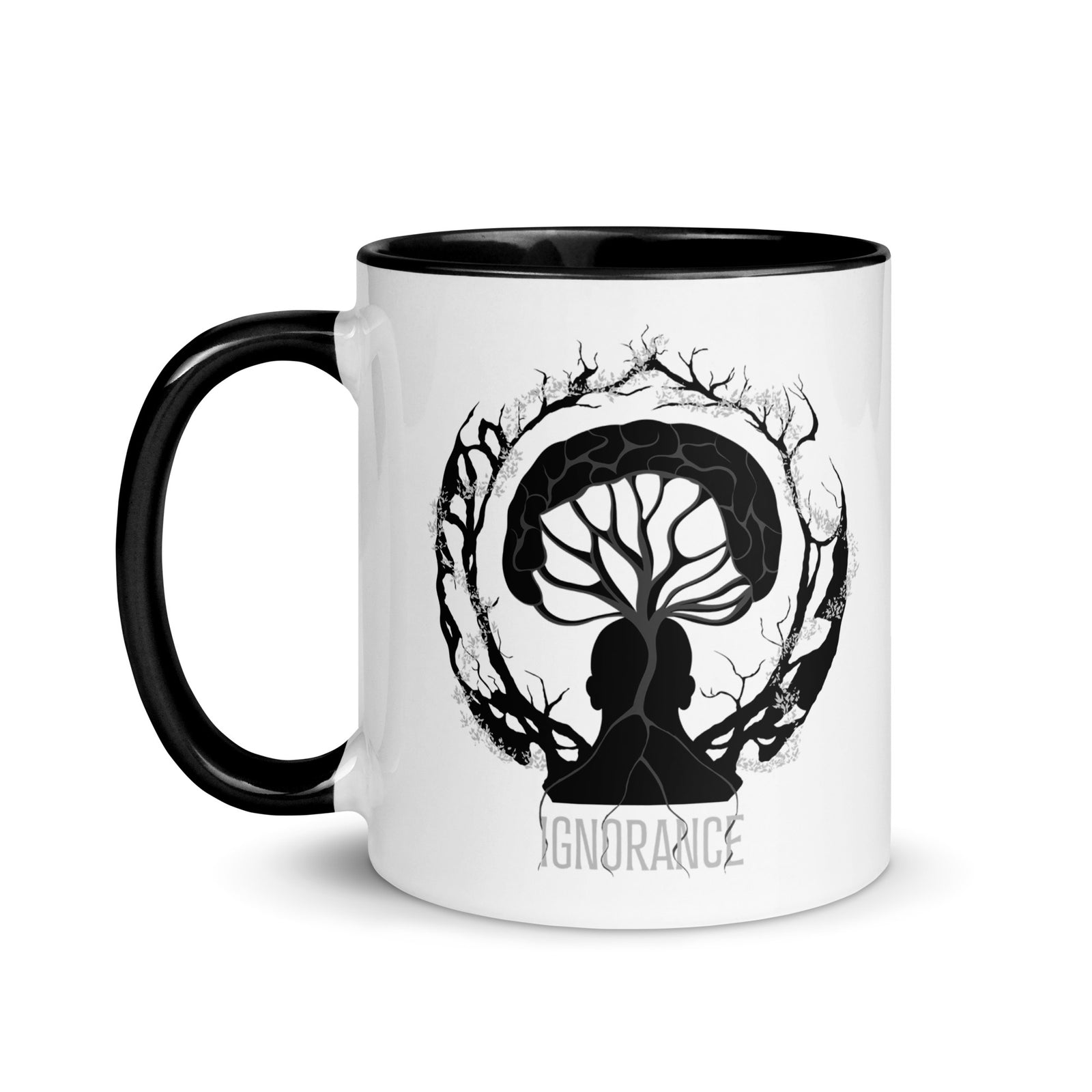 Ceramic mug - 325 ml - Ignorance - Black interior