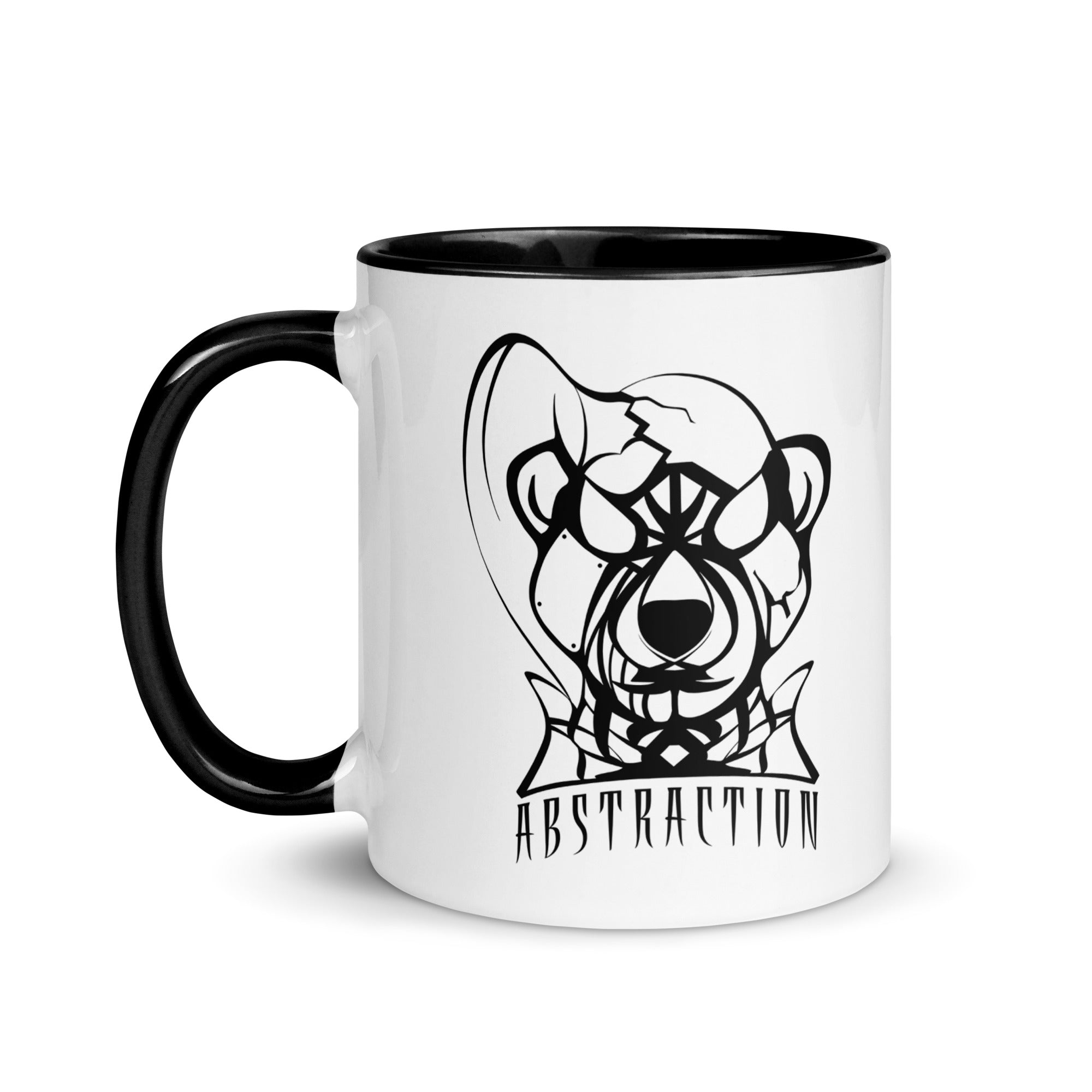 Mug en céramique - 325 ml - Abstraction 1 - Intérieur noir