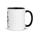 Ceramic mug - 325 ml - Abstraction 2 - Black interior