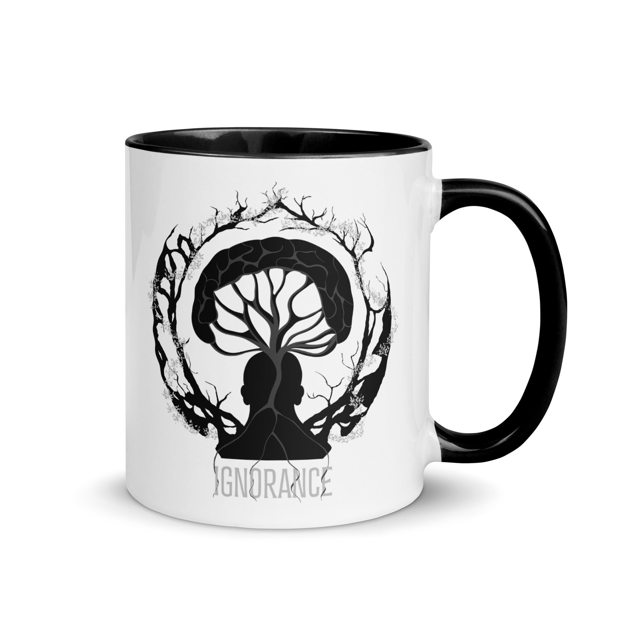 Ceramic mug - 325 ml - Ignorance - Black interior