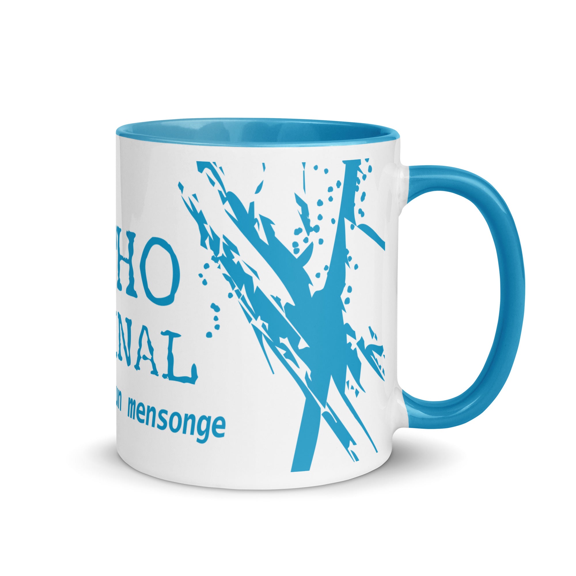 Mug en céramique - 325 ml - Mytho Original - Intérieur bleu