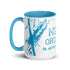 Ceramic mug - 425 ml - Mytho Original - Blue interior