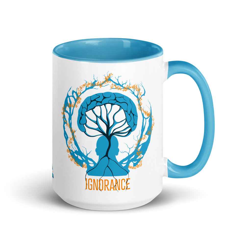 Ceramic mug - 425 ml - Ignorance - Blue interior