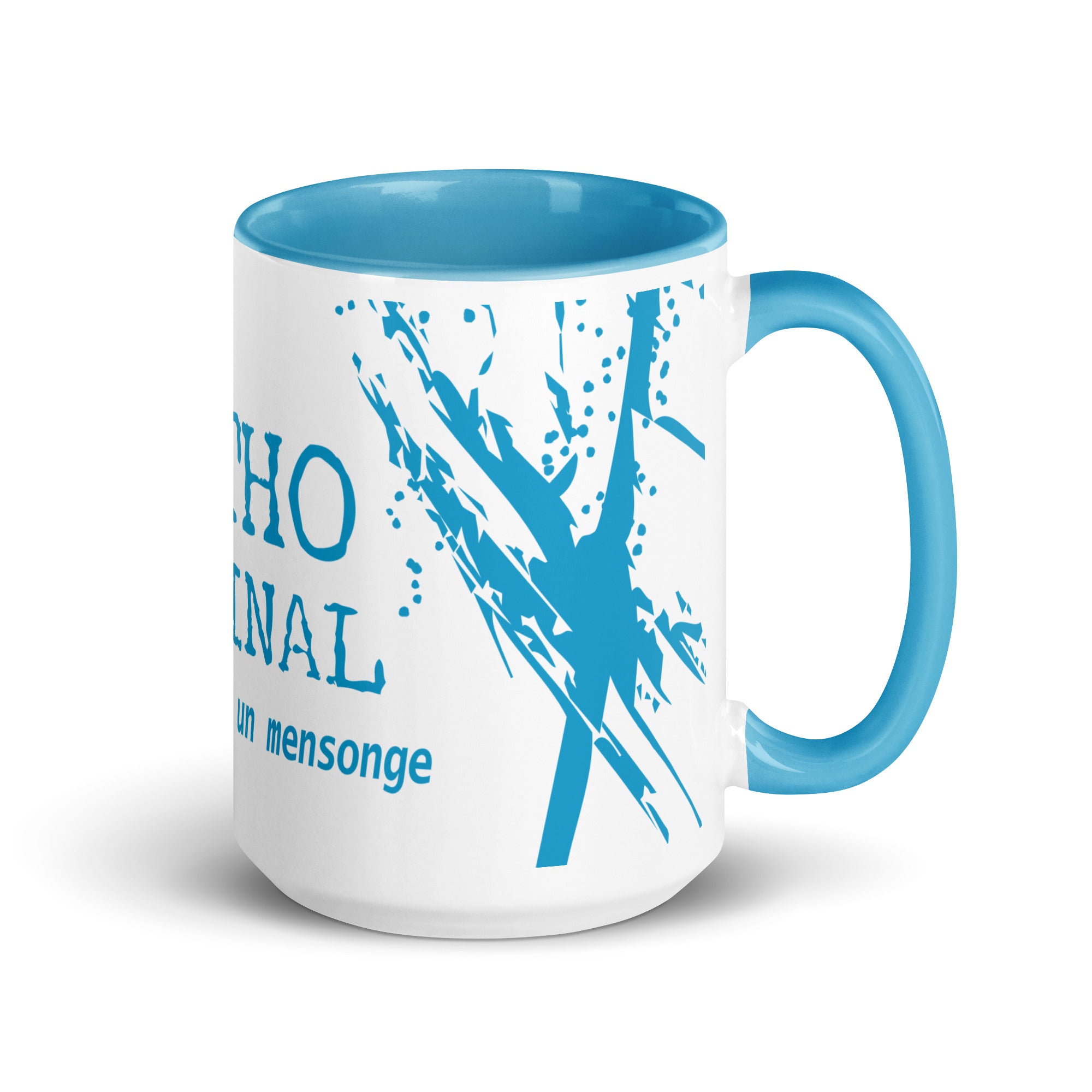 Mug en céramique - 425 ml - Mytho Original - Intérieur bleu