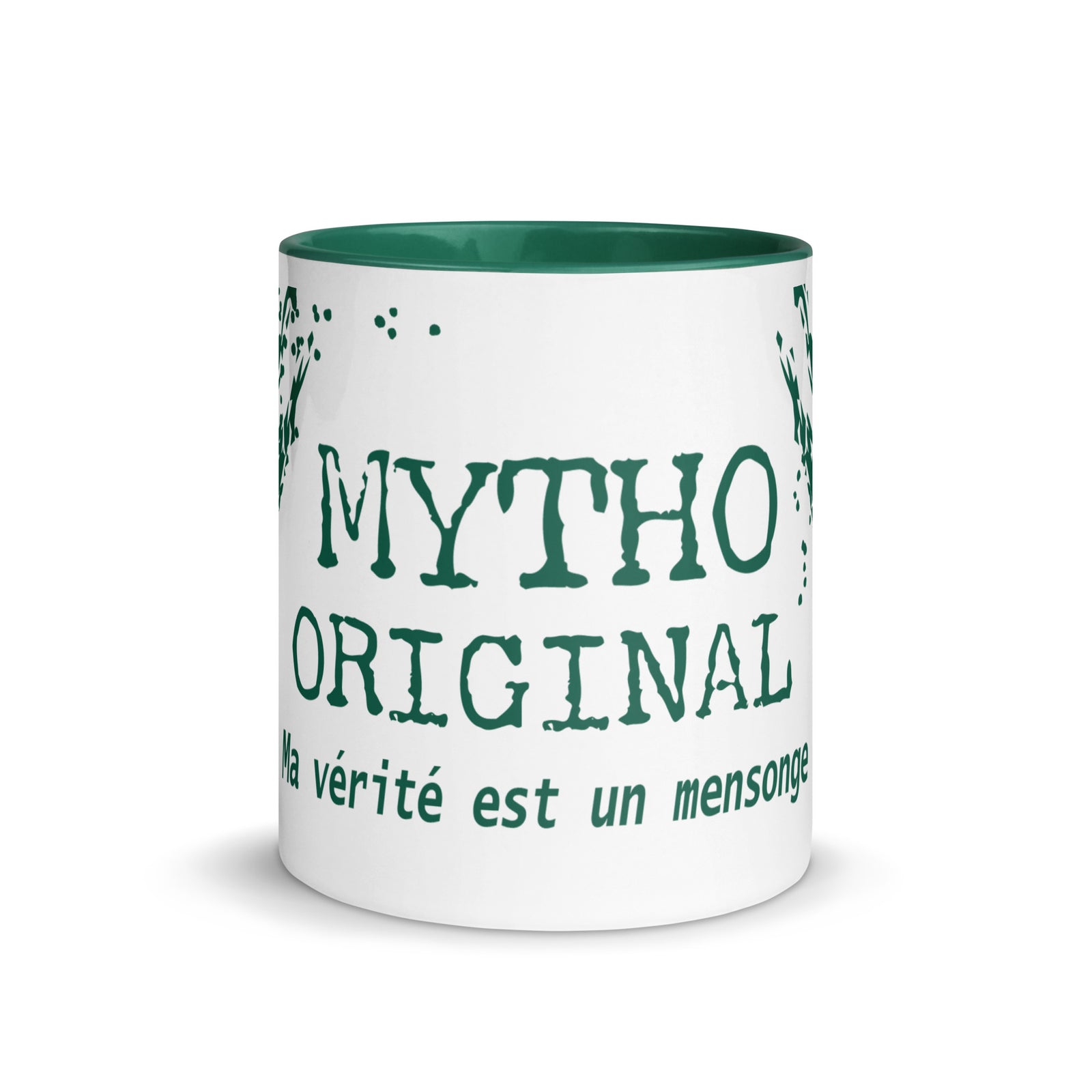 Mug en céramique - 325 ml - Mytho Original - Intérieur vert