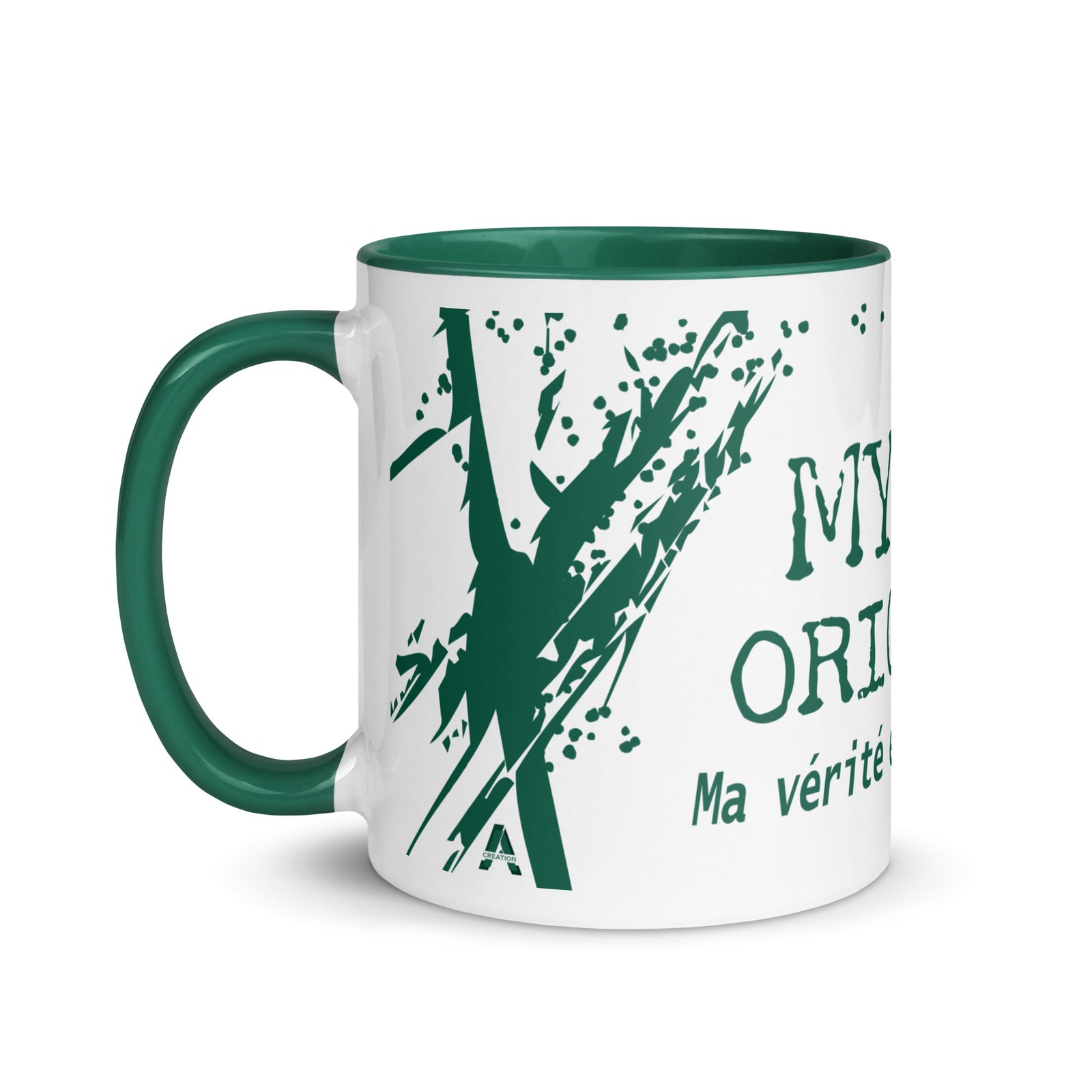 Ceramic mug - 325 ml - Mytho Original - Green interior