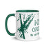 Mug en céramique - 325 ml - Mytho Original - Intérieur vert