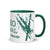 Mug en céramique - 325 ml - Mytho Original - Intérieur vert