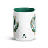 Ceramic mug - 425 ml - Ignorance - Green interior