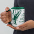 Mug en céramique - 425 ml - Mytho Original - Intérieur vert