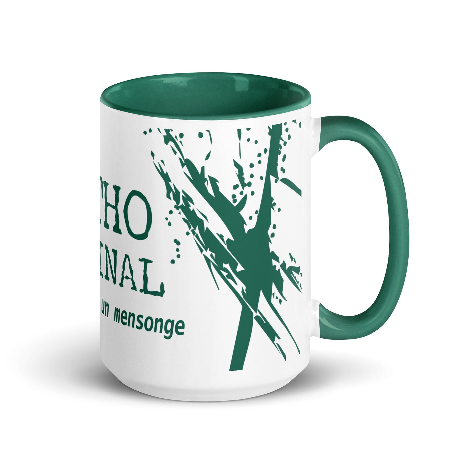 Mug en céramique - 425 ml - Mytho Original - Intérieur vert