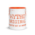 Mug en céramique - 325 ml - Mytho Original - Intérieur orange