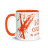 Mug en céramique - 325 ml - Mytho Original - Intérieur orange