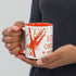 Mug en céramique - 325 ml - Mytho Original - Intérieur orange