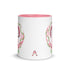 Ceramic mug - 325 ml - Ignorance - Pink interior