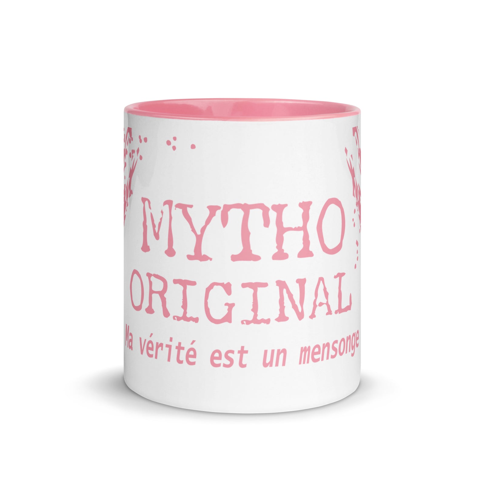 Ceramic mug - 325 ml - Mytho Original - Pink interior