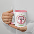 Ceramic mug - 325 ml - Ignorance - Pink interior