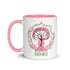 Mug en céramique - 325 ml - Ignorance - Intérieur rose