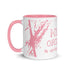 Mug en céramique - 325 ml - Mytho Original - Intérieur rose