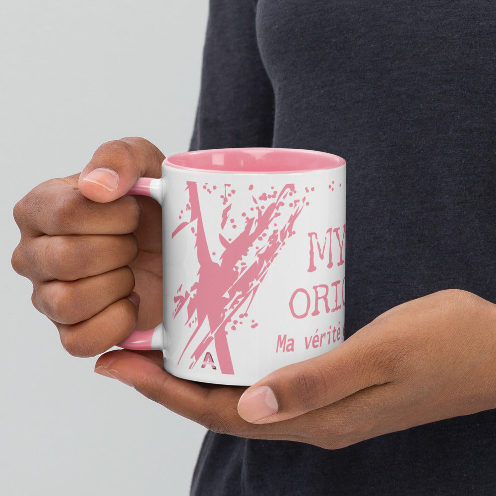 Ceramic mug - 325 ml - Mytho Original - Pink interior